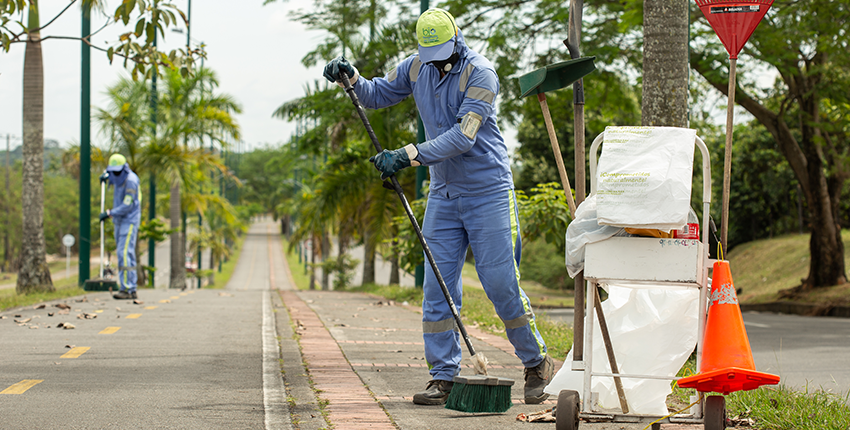 Barrido y limpieza de áreas pública